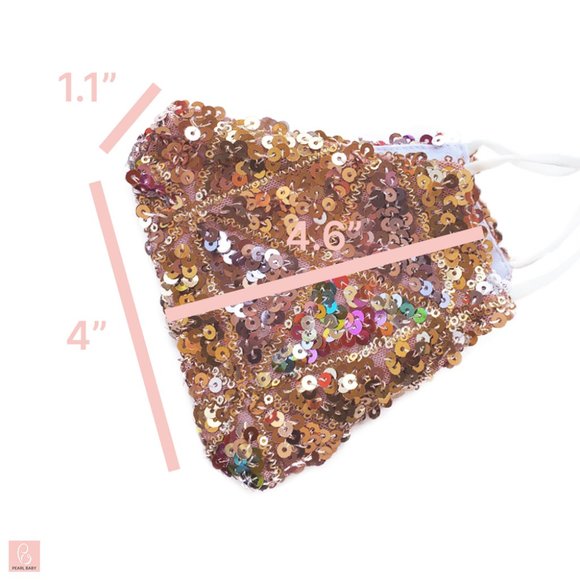 2 Pack Washable Multicolor Face Mask (Black+Gold) - Picture 5 of 7